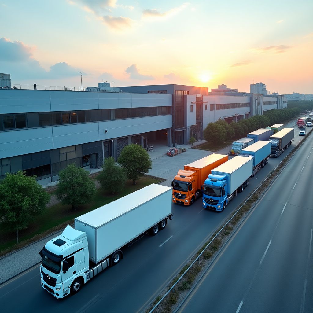 LogiFreight Headquarters and Fleet